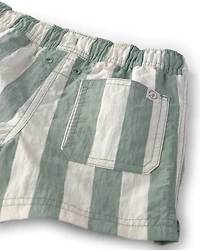 Toddler Boy Recycled Swim Trunks Stripes