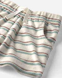 Toddler 2-Piece Terry Top & Short Set Made with Organic Cotton Stripes
