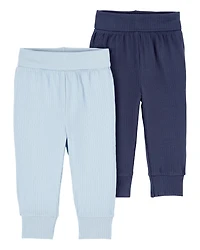 Baby Boy 2-Pack PurelySoft Pull-On Pants