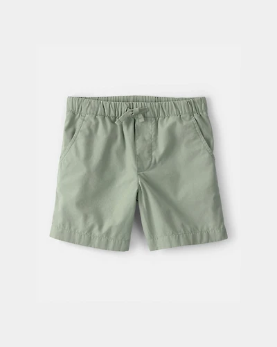 Boys Canvas Shorts - Green