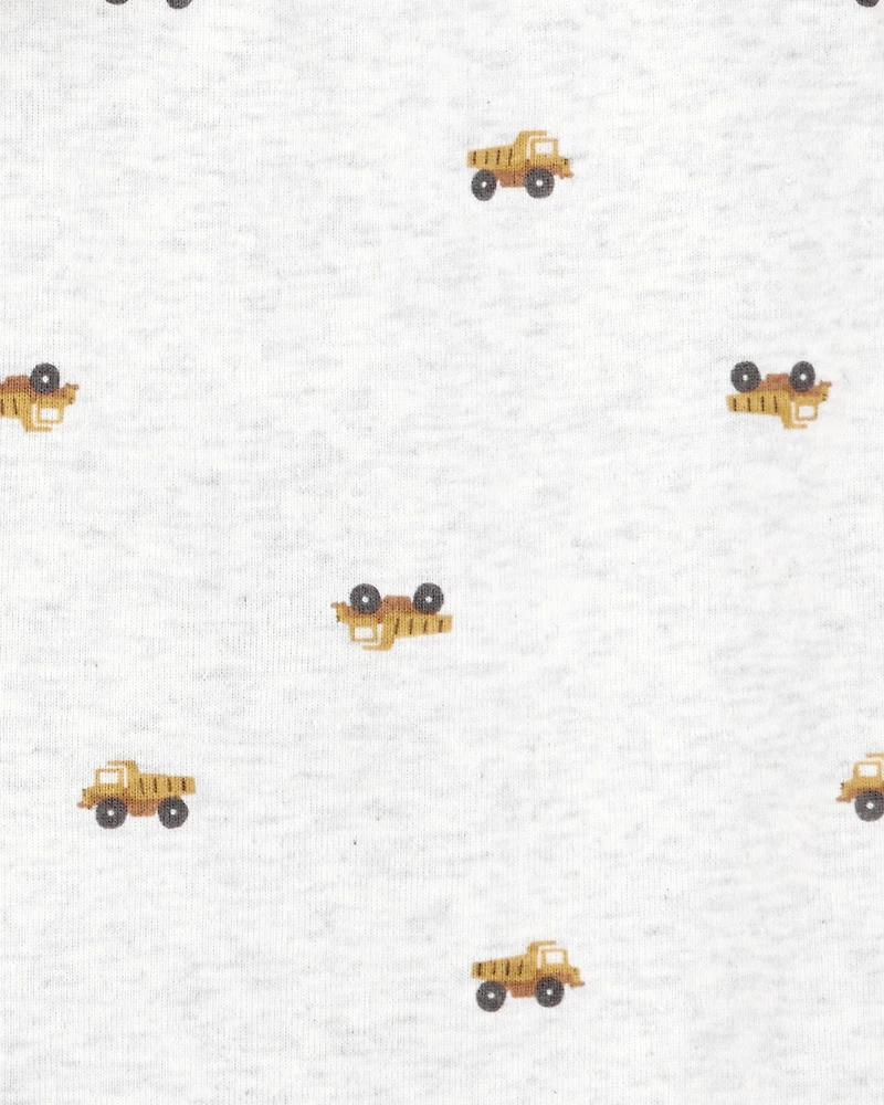 Baby Boy 5-Pack Construction Short-Sleeve Cotton Bodysuits