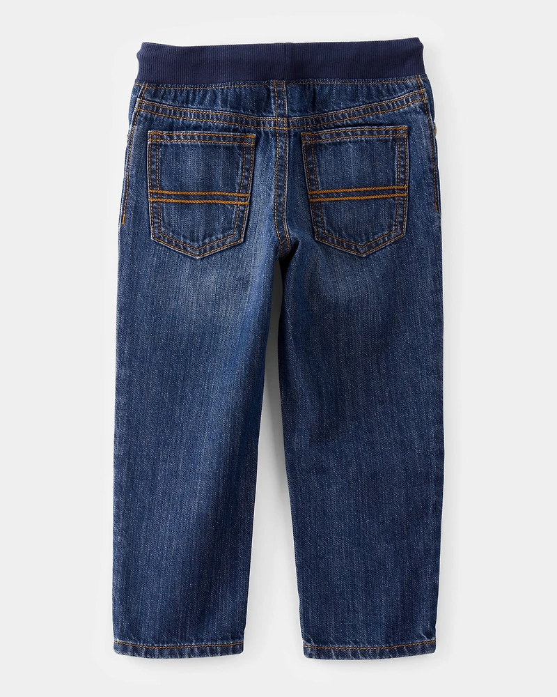 Toddler Boy Pull-On Denim Pants