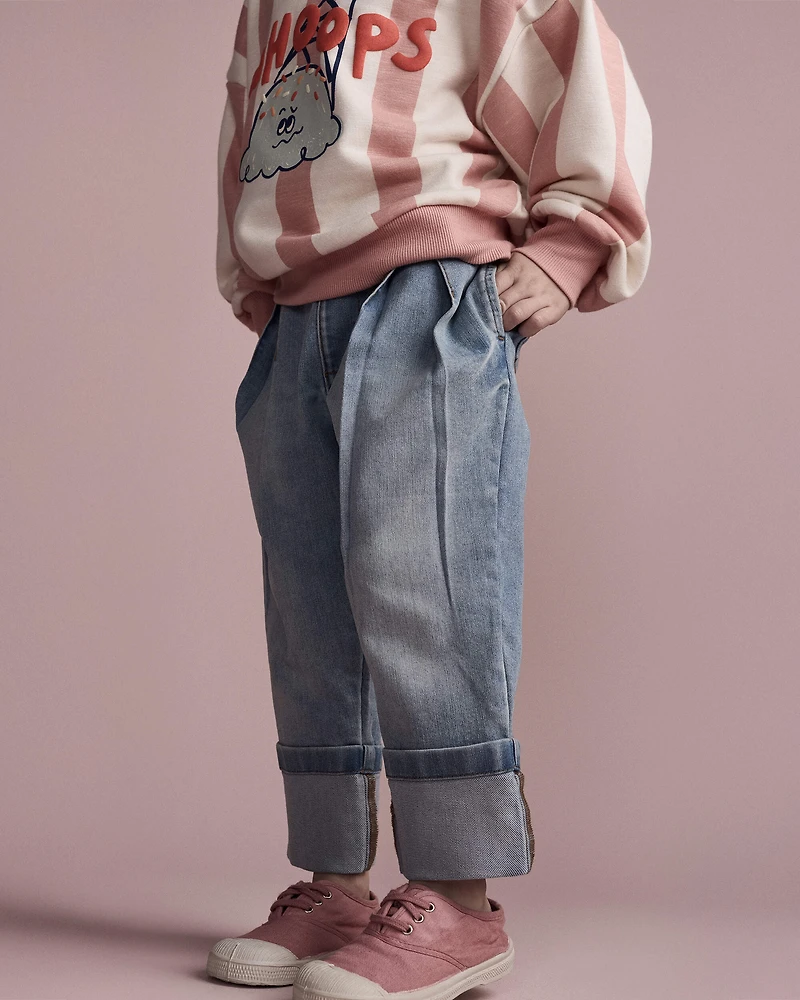 Toddler Cuffed Pant Denim - Blue