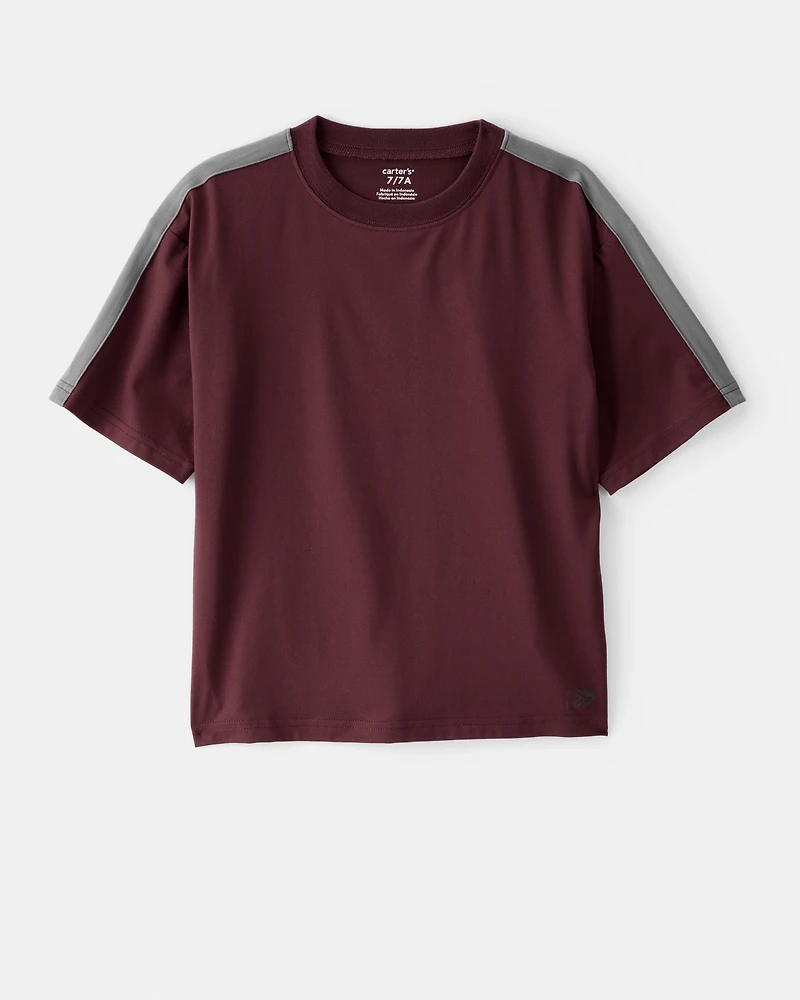 Boys Active Short-Sleeve Tee - Red