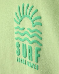 Boys Surf French Terry Graphic Tee - Green