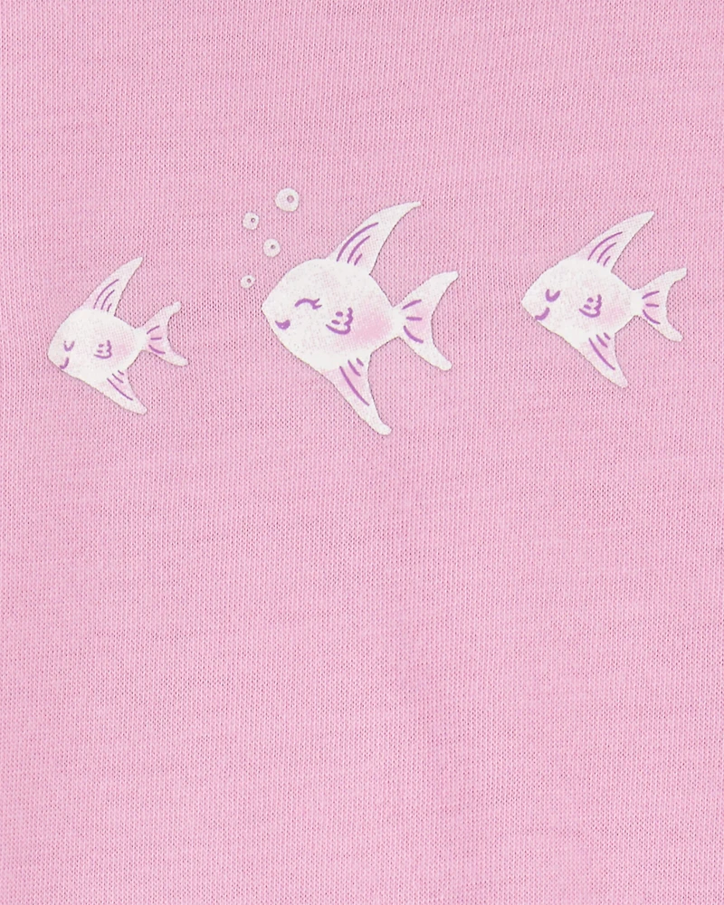 Toddler Girl 2-Piece Angelfish Loose Fit Pyjamas