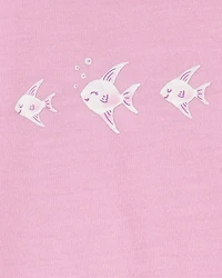 Toddler Girl 2-Piece Angelfish Loose Fit Pyjamas