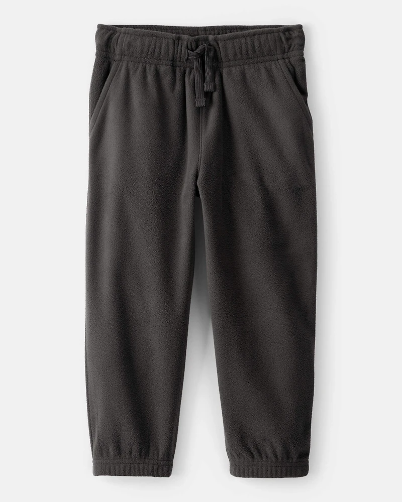 Toddler Boy Fleece Joggers - Black