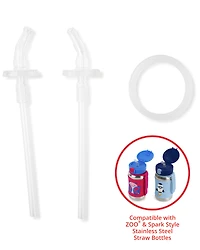 ZOO® Stainless Steel Straw Bottle Extra Straws - 2-Pack
