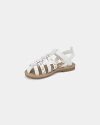 Toddler Girl Floral Sandals - White