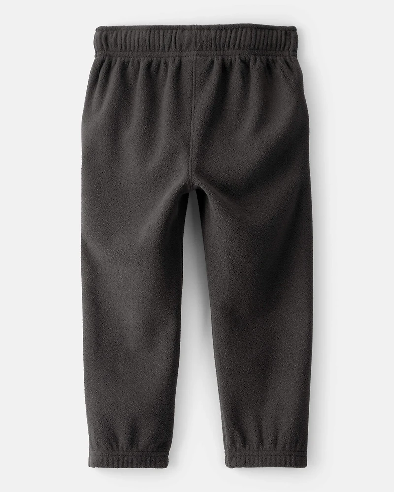 Toddler Boy Fleece Joggers - Black