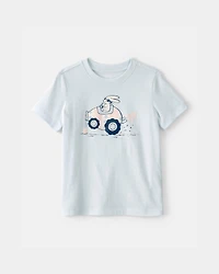 Toddler Easter Bunny Graphic Tee - Blue