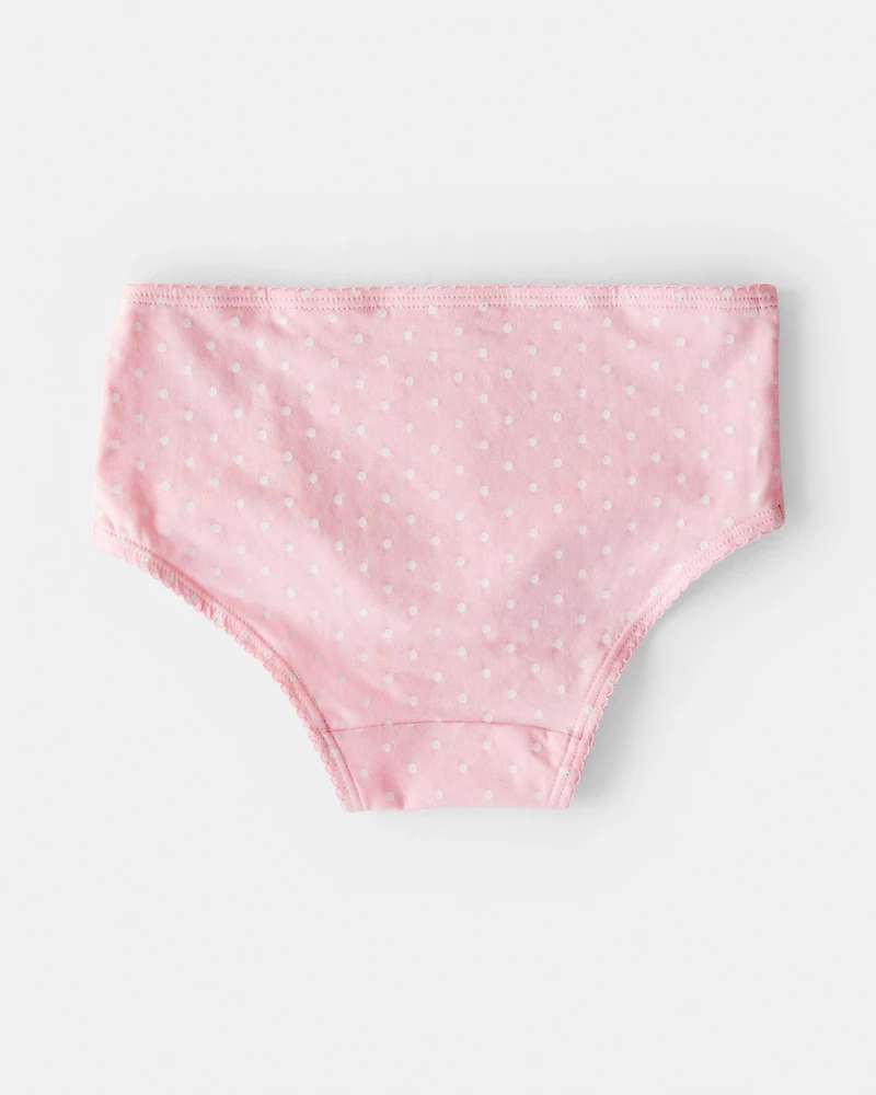 Girls 7-Pack Pink Princess Brief Underwar