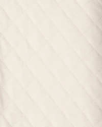 Baby Girl Quilted Quarter-Zip & Floral Legging Set - Cream