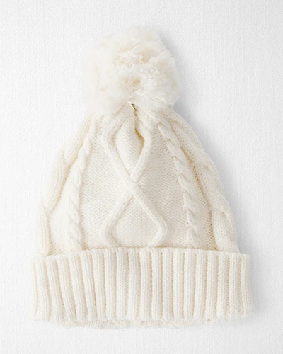 Baby Organic Cotton Cable Knit Hat