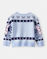 Toddler Girl Christmas Bluey™ Long-Sleeve Sweater - Blue