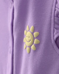Baby Girl Sunshine Romper - Purple