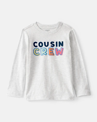Toddler Boy Cousin Crew Long-Sleeve Graphic Tee - Grey