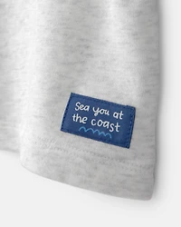 Baby Boy French Terry Pocket T-Shirt - Grey