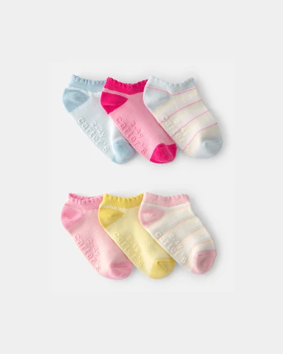 Toddler Girl 6-Pack No Show Socks
