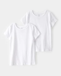 Girls 2-Pack Cotton Undershirts