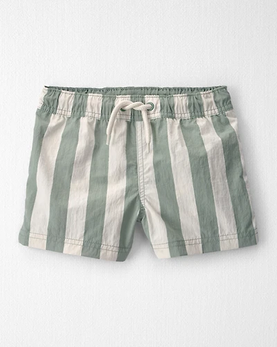 Toddler Boy Recycled Swim Trunks Stripes