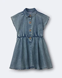 Toddler Girl Avenue Twirl™ Denim Dress Wash - Blue