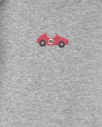 Baby Boy 4-Pack Race Car Long-Sleeve Bodysuits