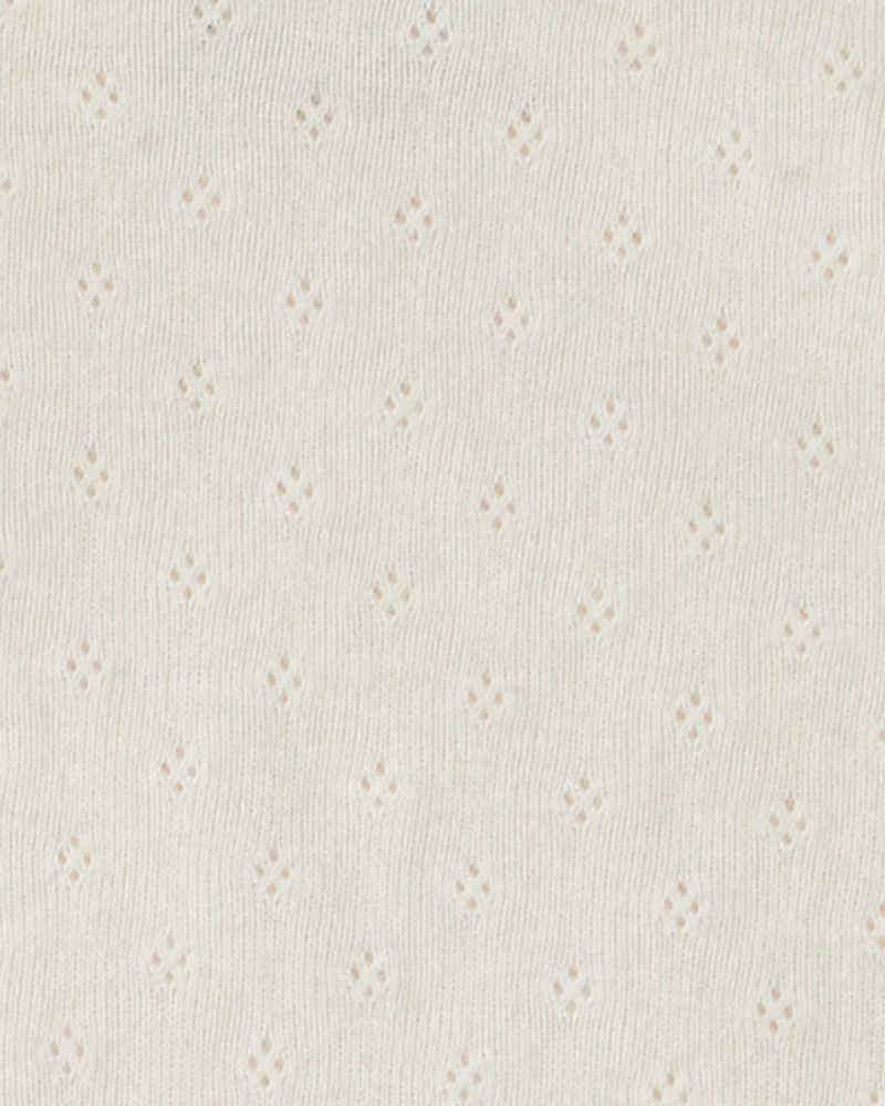 Baby Girl 3-Piece Floral French Terry Long-Sleeve Bodysuit & Pant Set - White