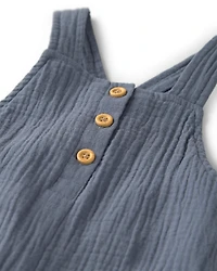 Baby Organic Cotton Gauze Overalls