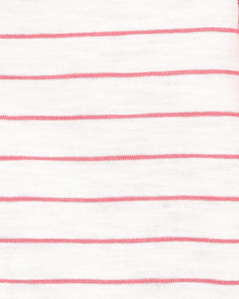 Baby Boy 3-Piece Striped Outfit Set - Red