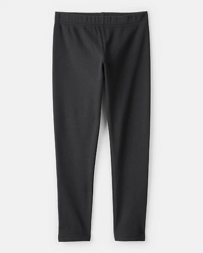 Girls Pull-On Stretch Leggings - Black