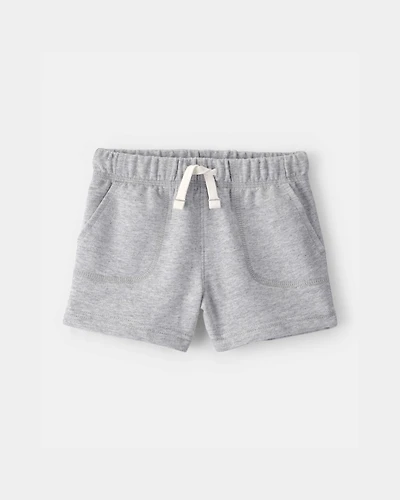 Baby Boy French Terry Shorts - Grey