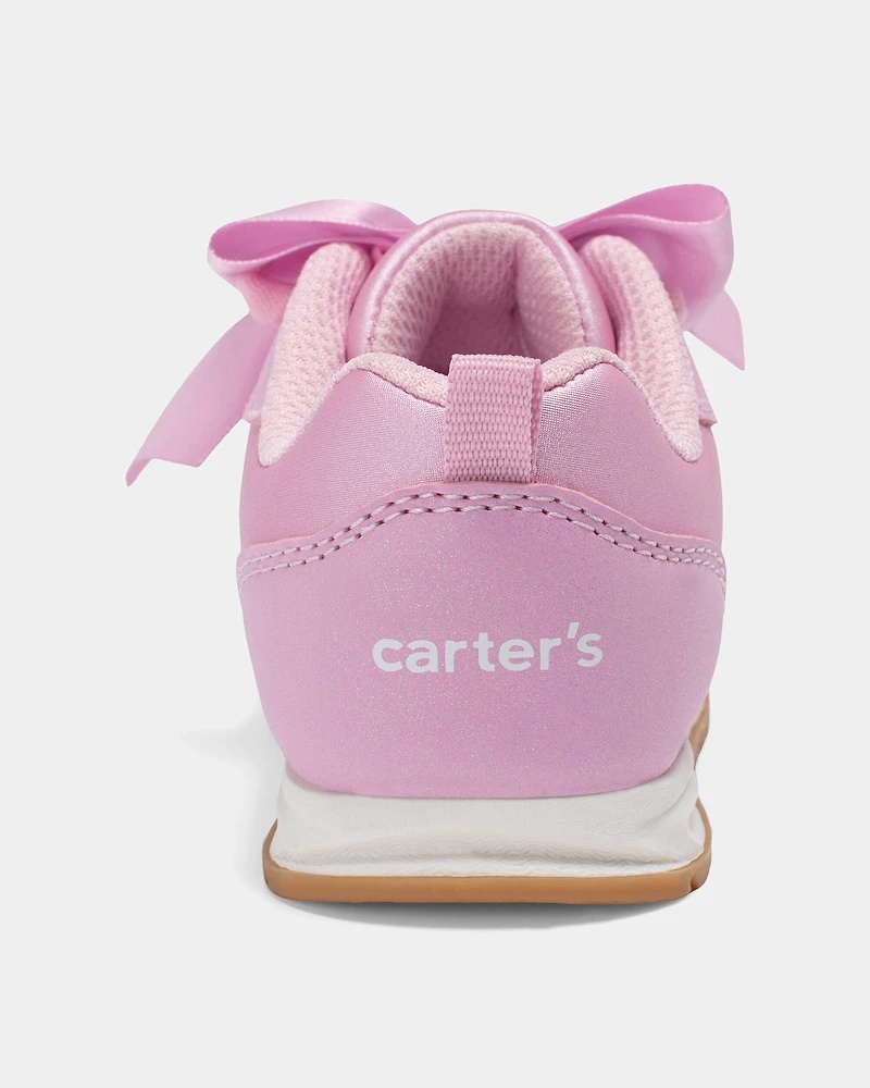 Toddler Girl Bow Casual Shoes - Pink