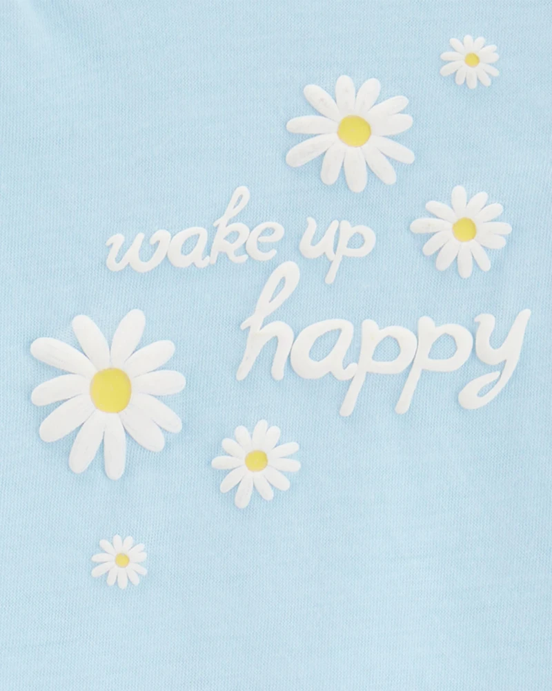 Girls Daisy Loose Fit 2-Piece Pyjamas - Blue