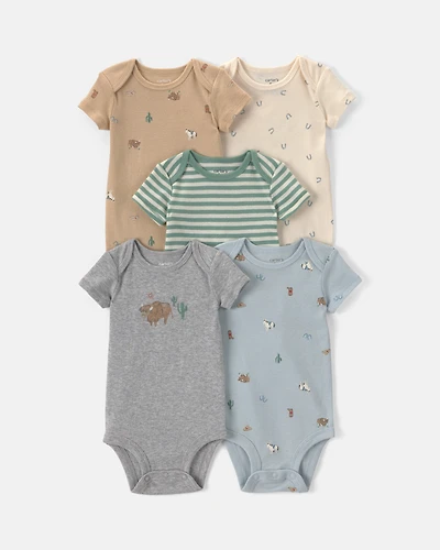 Baby 5-Pack Western Multipack Bodysuits