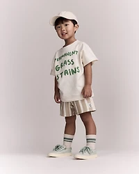 Toddler 'Permanent Grass Stains' Dolman Tee - Cream