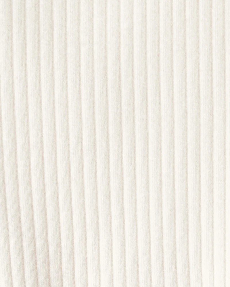 Toddler Girl Long-Sleeve Peplum Top - White