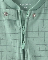 Baby Boy Dinosaur Snug Fit Sleeper - Green