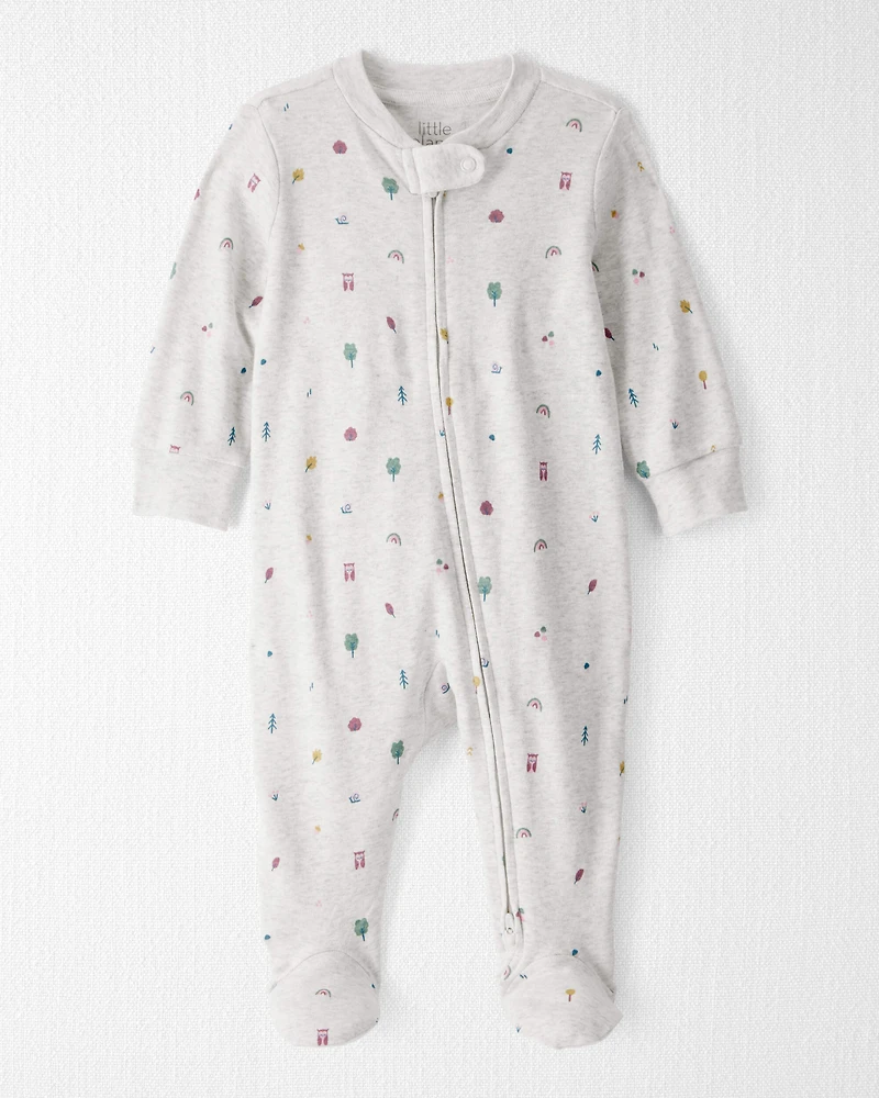 Baby Organic Cotton Sleep & Play Pyjamas Icon Town Print