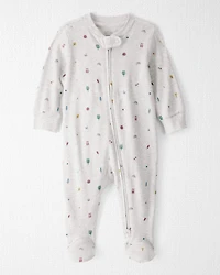 Baby Organic Cotton Sleep & Play Pyjamas Icon Town Print