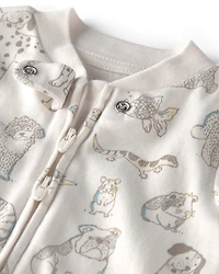 Baby Organic Cotton Sleeper Pyjama Pet-Print