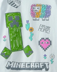 Girls Minecraft® Graphic Tee - Blue