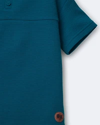 Toddler Boy Henley Tee - Green
