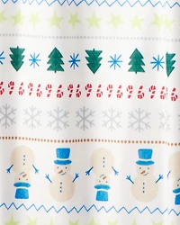 Adult Star Print Long-Sleeve 2-Piece Pyjamas - Green