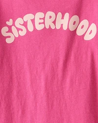 Toddler Girl Sisterhood Long-Sleeve Graphic Tee - Pink