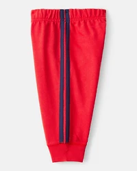 Baby Boy Valentine's Day 2-Piece Heart French Terry Long-Sleeve Tee & Pant Set - Blue