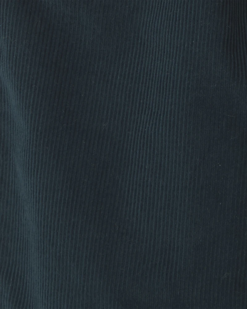 Toddler Boy Corduroy Suspender Pants - Navy Blue