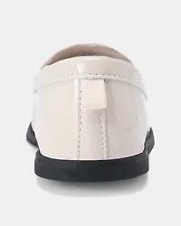 Toddler Girl Heart Dress Shoes - Cream