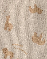 Toddler Boy 2-Piece Bear French Terry Top & Pant Set - Cream/Brown